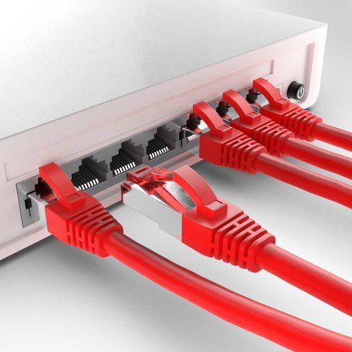 Cat6 S/FTP LSZH 0.25M Red