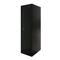 32U server rack with glass door 600x800x1610mm (WxDxH)