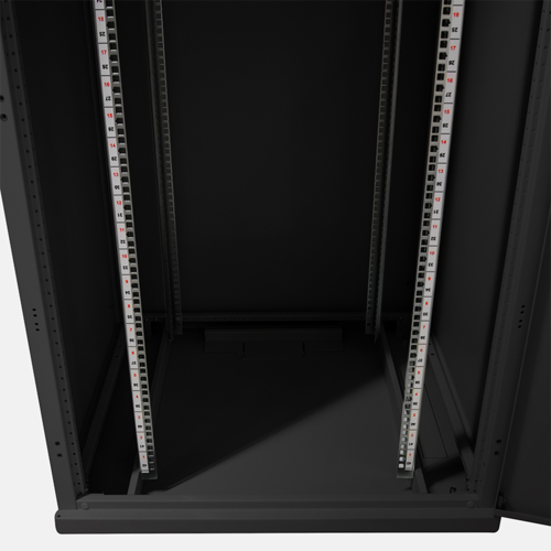22U server rack with glass door 600x600x1166mm (WxDxH)
