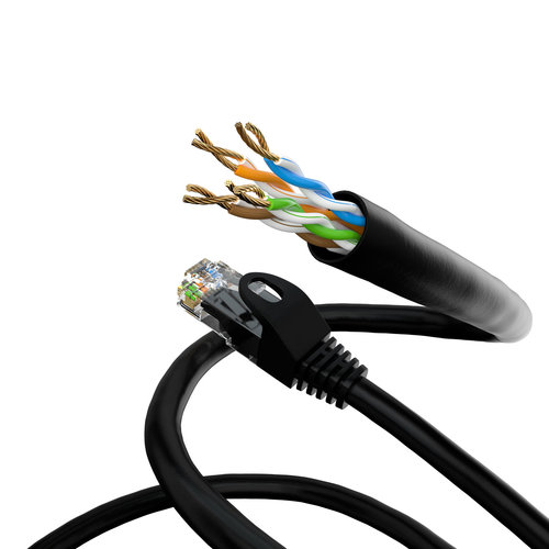 Cat5e 50M Black U/UTP Cable