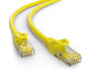 Mok Land Figuur Cat5e 10M Geel UTP kabel - Netwerkkabel.eu
