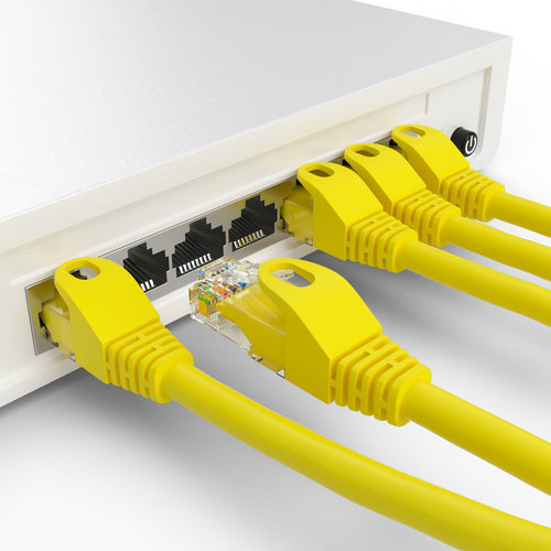 Cat5e 1.5M Yellow U/UTP Cable