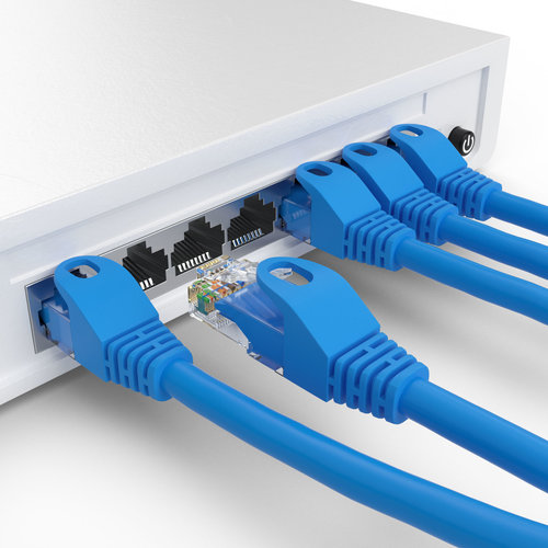 Cat5e 2M Blue U/UTP Cable