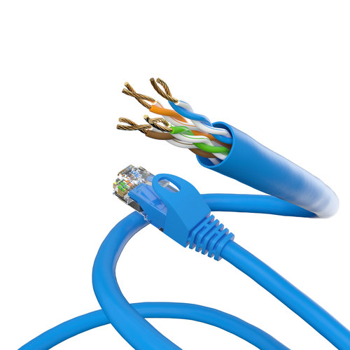 Cat5e 1M Blauw UTP kabel