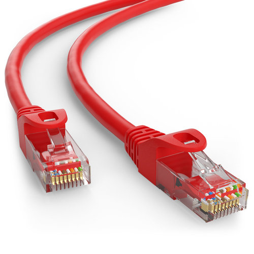 Cat5e 0.5M Red U/UTP Cable