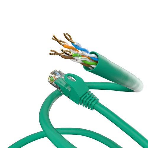 Cat5e 1M Groen UTP kabel