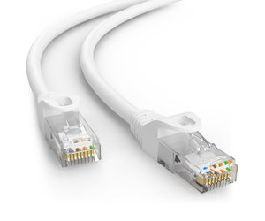 Câble Ethernet KOMELEC RJ45 CAT6 1m UTP blanc