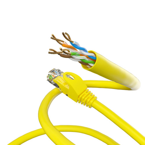 Cat6 3M geel UTP kabel