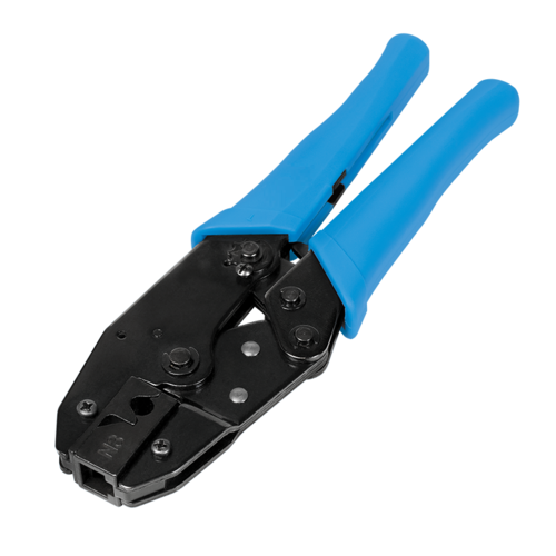 Crimp tool for shielded Cat.6A & Cat.7 plugs