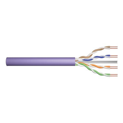 UTP CAT6 solid 500M 100% copper violet (Bulk Network Cable)