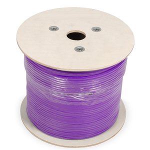 UTP CAT6 network cable solid 500M 100% copper violet