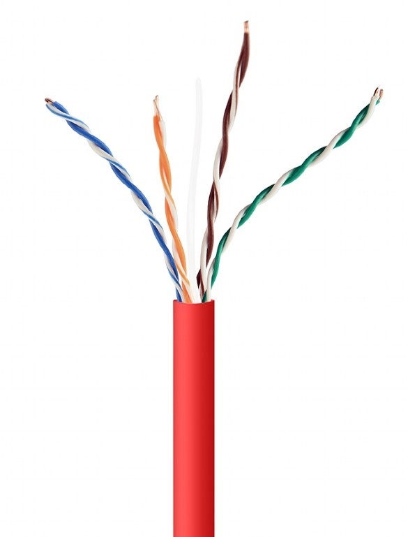 Cat5e U/UTP Solid 305M CCA Red Netwerkkabel.eu