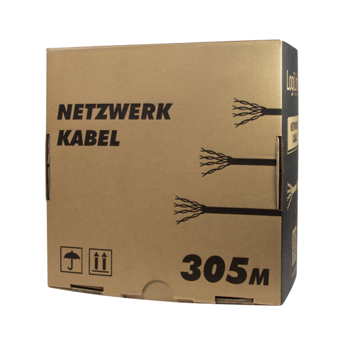 S/FTP CAT7 stug LSZH 305M 100% koper wit (netwerkkabel op rol)