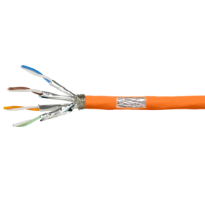 CAT7 LAN  AWG23 S/FTP FRNC-B 25M 100% copper orange