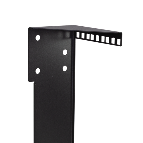 19" vertical wall mount bracket 3U black