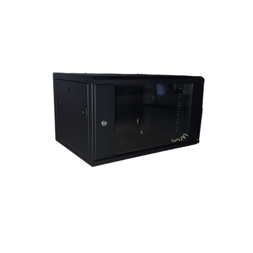 OEM 6U wall cabinet with glass door 600x450x370mm