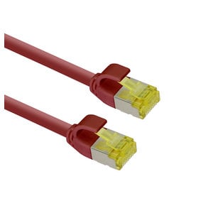 Ultra slim Patchkabel S/FTP Cat 6A red 0. 5 M