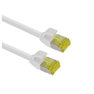 Ultra slim Patchkabel S/FTP Cat 6A Wit 0.5 M