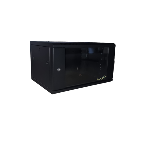 OEM 6U wall cabinet with glass door 600x600x370mm