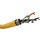 GHMT certified CAT 8.1, S/FTP (PiMF), Network Cable yellow, 100 M