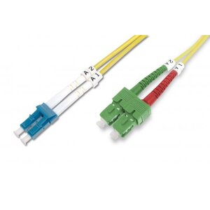 LWL OS2  Singlemode glasvezel patchkabel SC ( APC ) naar LC ( PC ) 3 M