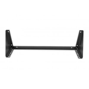 19" vertical wall mount bracket 2U black