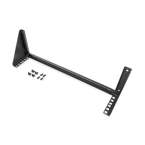 19" vertical wall mount bracket 2U black