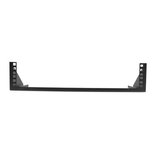 19" vertical wall mount bracket 2U black