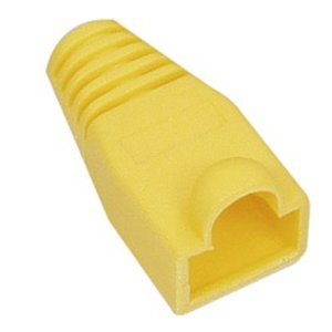 RJ45 Tule Geel 10 stuks 6mm