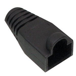 RJ45 Tule Zwart 10 stuks 6mm