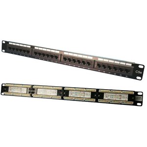 CAT5e patchpanel 24 poorts