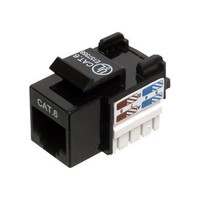 CAT6 Keystone RJ45 unshielded zwart