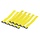 Tyraps with Hook And Loop Fasteners 10pcs 300mm Yellow