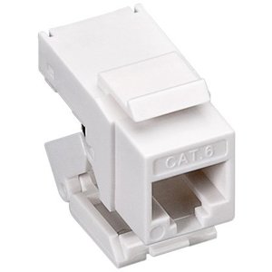 CAT6 Keystone RJ45 unshielded white