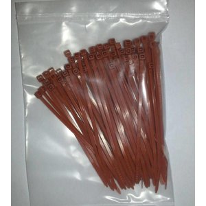 Tyraps 100pcs 100mm Brown