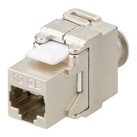 Toolless Cat6a Keystone Jack 500MHz RJ45 STP SNAP-IN Shielded