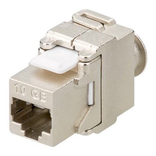 Toolless Keystone Jack CAT 6a 500MHz RJ45 STP SNAP-IN Shielded