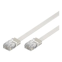 Cat6 1 M platte UTP kabel wit