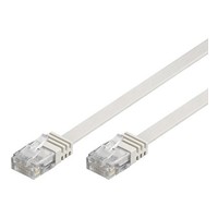 Cat6 U/UTP Cable Flat 1.5M White