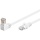 Cat5e U/UTP Cable 1 x Hooked 0.25M White