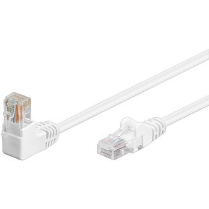 Cat5e 2 meter Wit UTP-kabel 1 x haaks