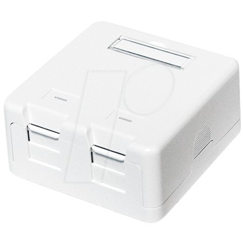 Keystone Surface Mounted Box 2 port UTP White