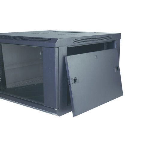 OEM 12U wall patch cabinet with glass door 600x600x635 (WxDxH)