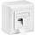 Cat6a Surface Modular Outlet 2x RJ45 Fully Shielded LSA Depth 3.5cm White