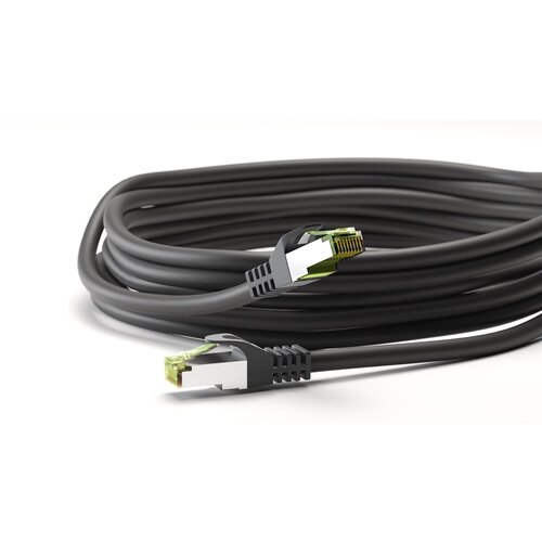 GHMT-Certified CAT 8.1 S/FTP Patch Cord 0.25M Black