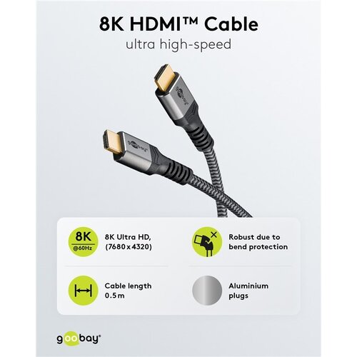 Ultra High-Speed HDMI™-Kabel 8K 60Hz 0.5M