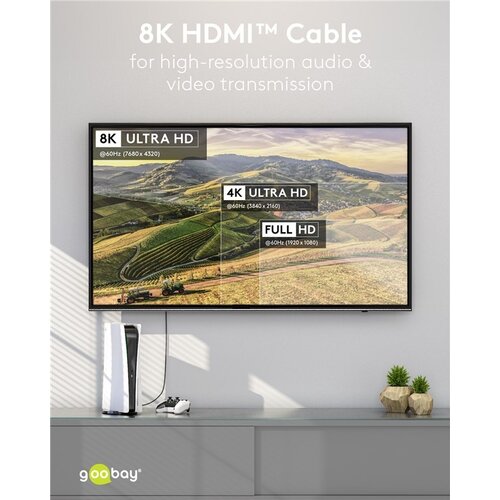 Ultra High-Speed HDMI™-Cable 8K 60Hz 1M