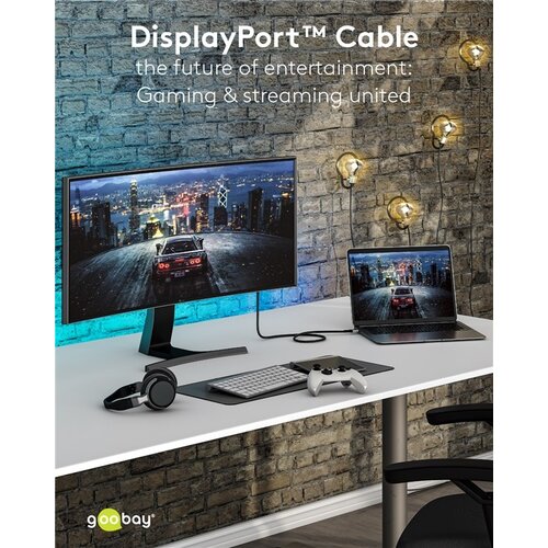 DisplayPort™ Kabel, 8K @ 60 Hz 1M
