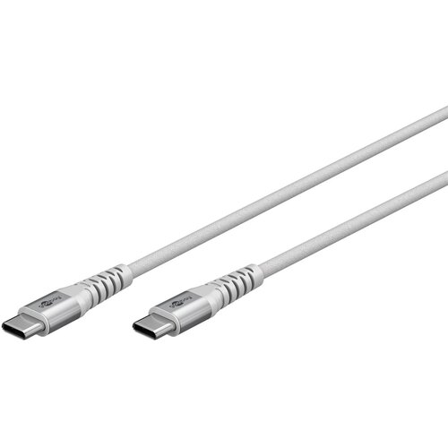 USB-C 3M Supersoft Textile Cable with Metal Plugs white