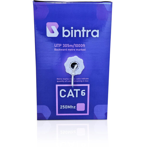 Bintra UTP CAT6 solid 305M CCA (Bulk Network Cable)